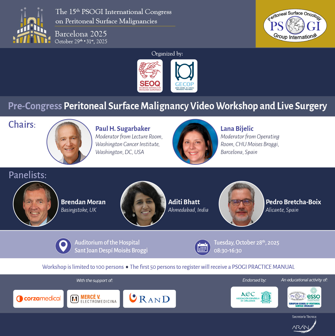 Flyer Precongress PSOGI 2025 Video Workshop